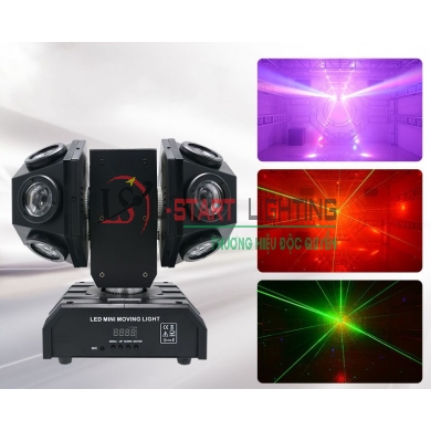 ĐÈN MOVING 12 MẮT ĐẢO 2 ĐẦU NE 113