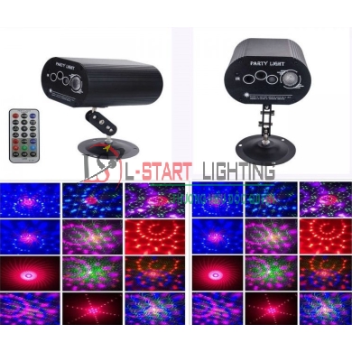 ĐÈN LASER MINI 4 MẮT 7 MÀU NE 607