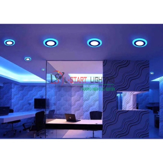 LED ỐP NỔI VIỀN XANH DƯƠNG 18+6
