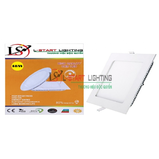 LED ÂM TRẦN LSTART VUÔNG 18W