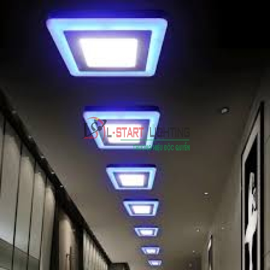 LED ỐP NỔI VIỀN XANH DƯƠNG 18+6