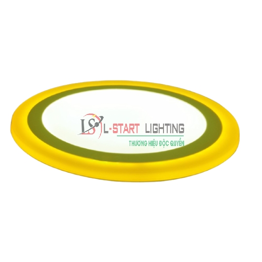 LED ỐP NỔI VIỀN VÀNG 12+4
