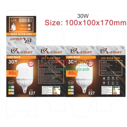 ĐÈN BULB TRỤ L-START 20W 