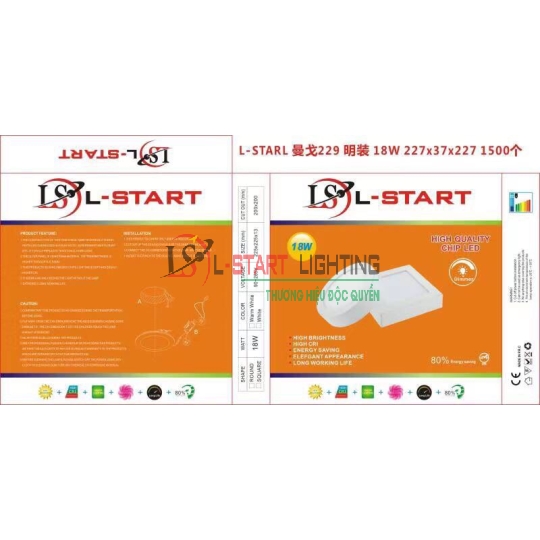 LED ỐP NỔI LSTART TRÒN 18W