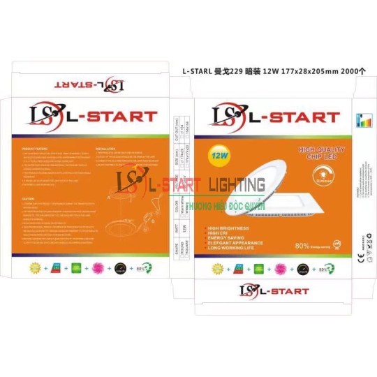 LED ÂM TRẦN LSTART TRÒN 12W