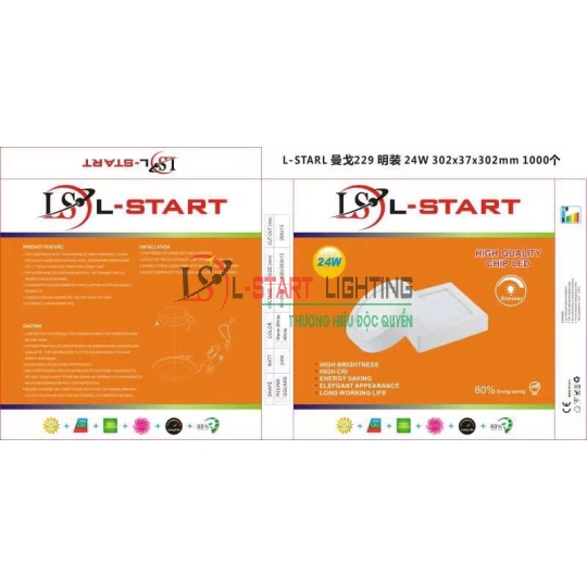 LED ỐP NỔI LSTART TRÒN 24W
