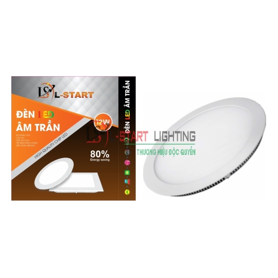LED ÂM TRẦN L-START TRÒN 12W