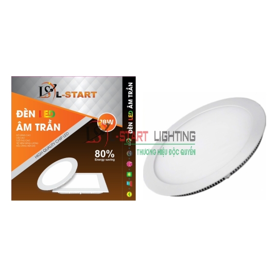 LED ÂM TRẦN L-START TRÒN 18W