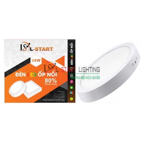 LED ỐP NỔI L-START TRÒN 24W